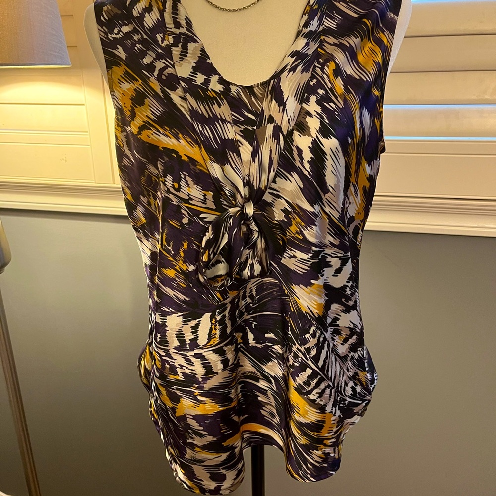 Kasper silk-like blouse size M